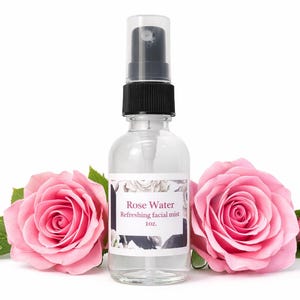 Bruma facial de agua de rosas – Hidratante/Tonificante/100 % natural imagen 2