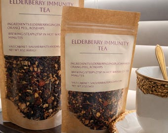 Elderberry Herbal Tea | Caffeine-Free Loose Leaf Tea for Seasonal Wellness