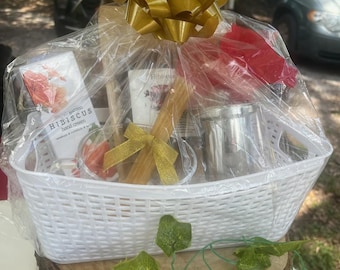 Hibiscus Tea Gift Basket – Wellness & Relaxation Collection
