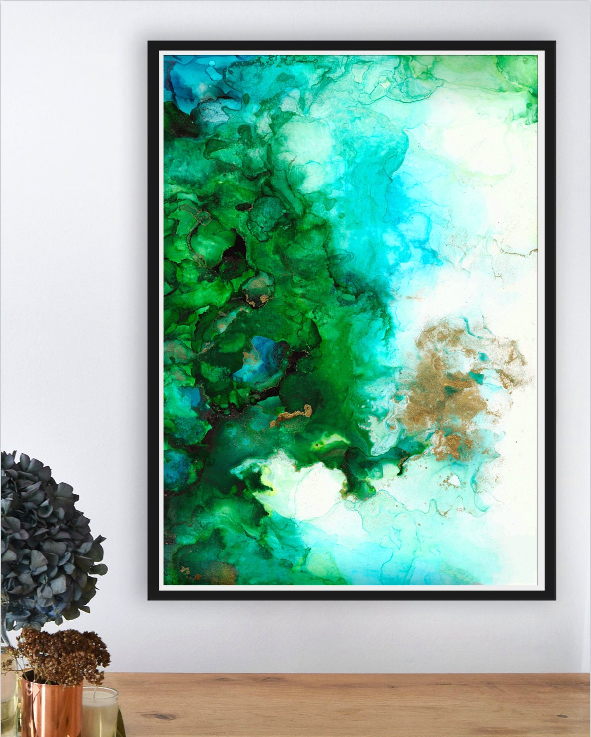 Modern Coastal Wall Art, Water and Waves Wall Art, Ocean Water Wall