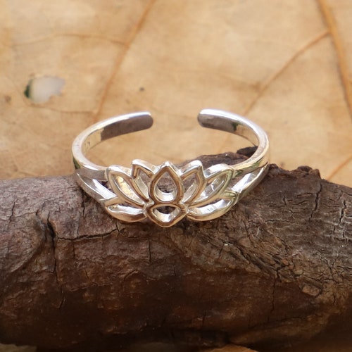Hawaiian 925K Sterling Silver Scrolling See Through Toe Ring Etsy