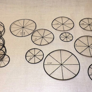 Digital Circle Guides for Quilted Ornaments