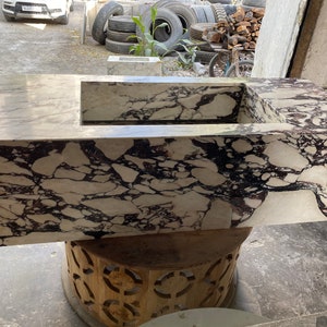 LARGE Calacatta Viola Sink (Fully Customizable)