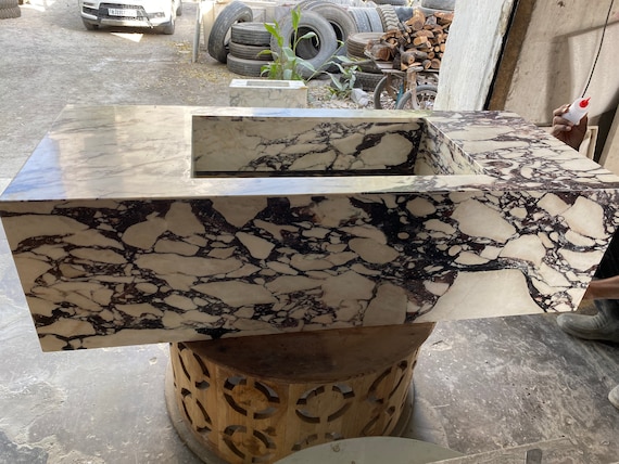 LARGE Calacatta Viola Sink (Fully Customizable)