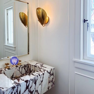 Wall/Top Mount Calacatta Viola Sink (Fully customizable)