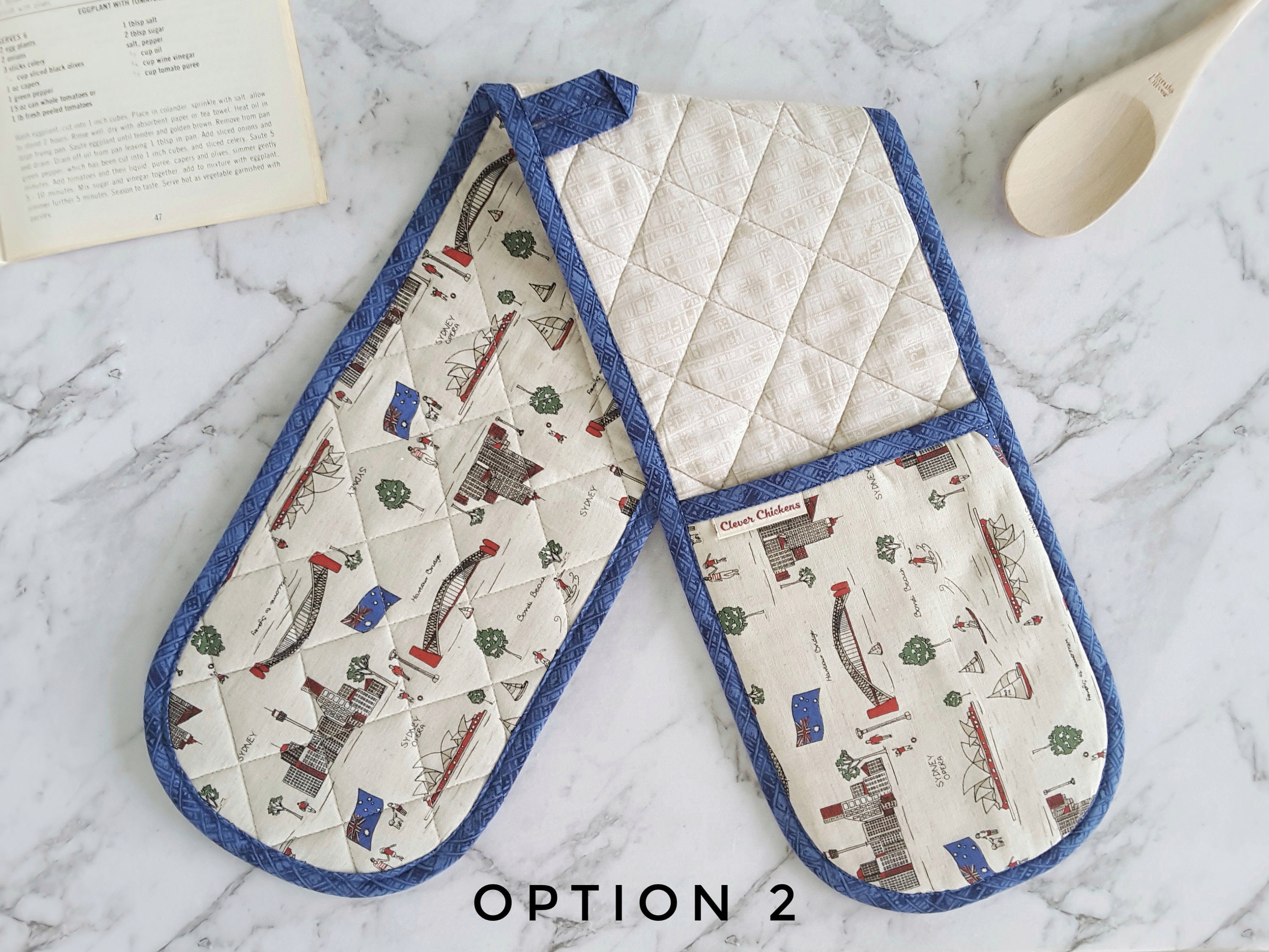 Sydney Australia Oven Mitts With Opera House and Harbour Etsy Australia