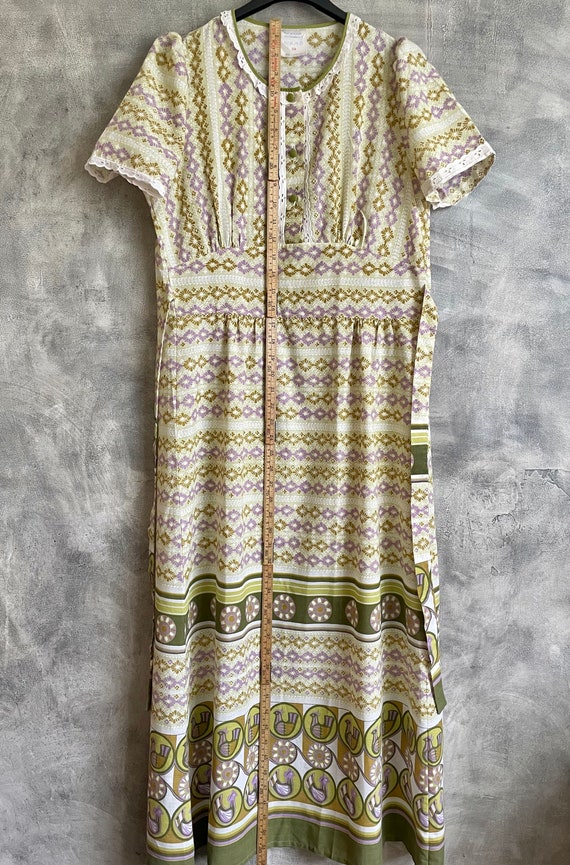 Robe vintage suisse Robe retro des annees 80 Robe longue plissee Taille 38 Etsy France