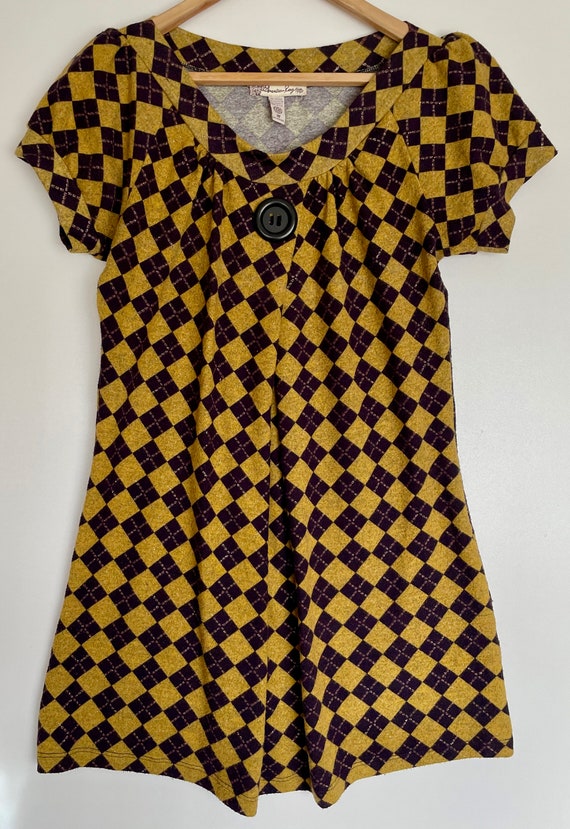 Buy Vintage American Rag Cie / Dress Knitted Tunic / Short Sleeved  