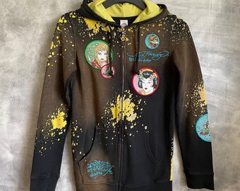 Ed Hardy Hoodie/Sweatshirt Love Kills Slowly Taille S - Etsy France