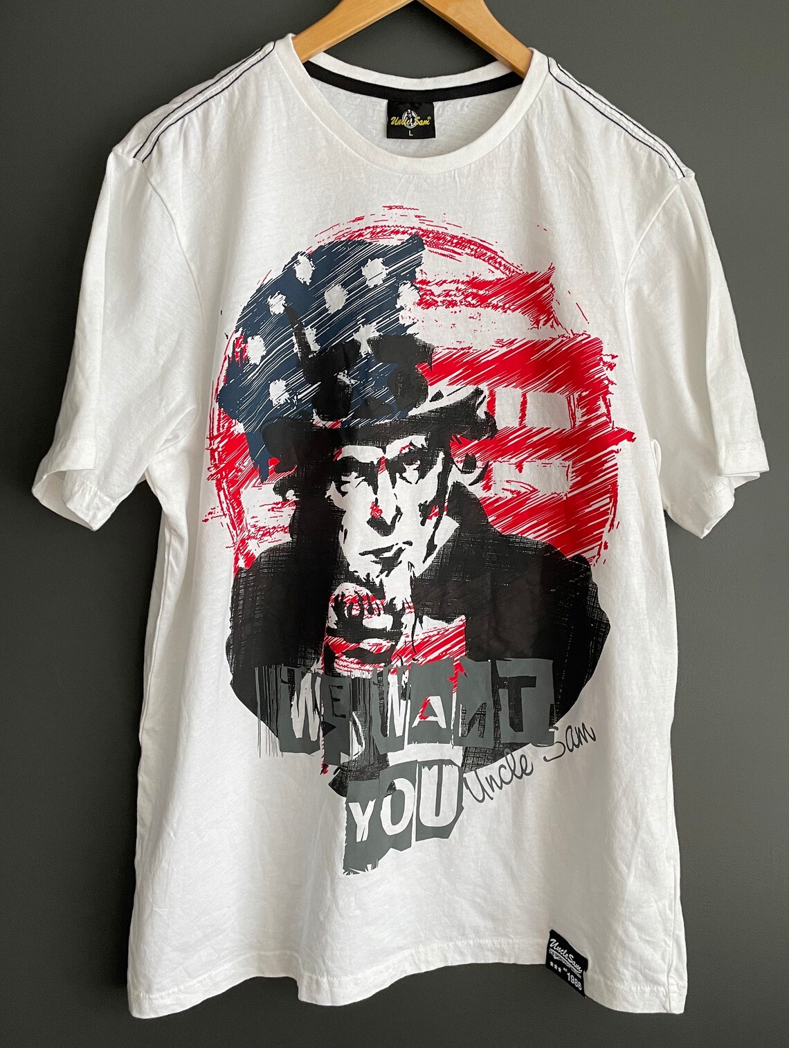 Vintage Uncle Sam T-shirt Size L We Want You - Etsy UK