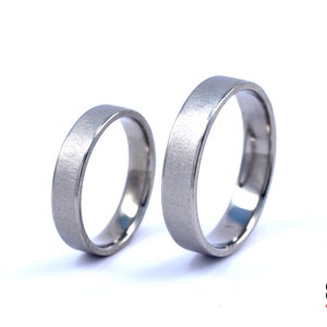 Handgemachte Eheringe Trauringe aus Titan, Moderne Eheringe aus Titan, Trauringe titan, ausgefallene Titan Eheringe, elegnante titan ringe