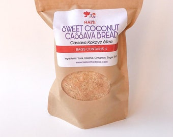 Sweet coconut Cassava | Kassav | Cassava Bread