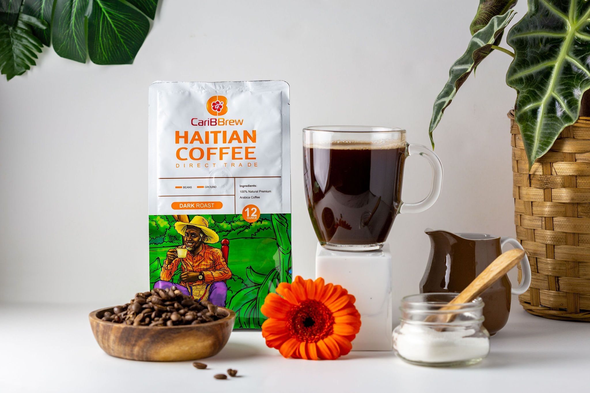 Café haitiano orgánico tostado oscuro premium Caribbrew Etsy