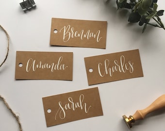 calligraphy gift tag etsy