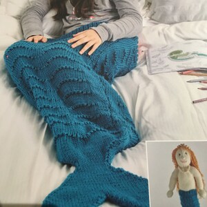 Mermaid Tail & Toy Knitting Pattern: Child&#39;s DK Double Knit (PDF Pattern)
