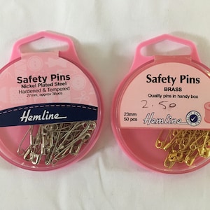 Clothing Safety Pins Fabric Textile Hemming Variety Pack Brooch Clips  Dresses Garments Skirt Jewellery Pinning 