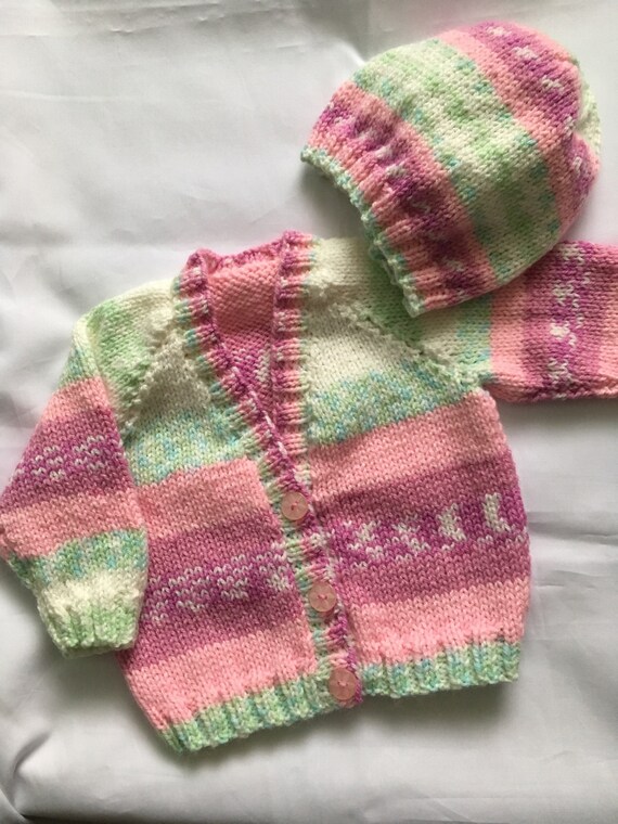 hand knitted baby cardigans