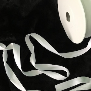 White Cotton Tape for Bunting, tea towels etc.. 13mm Width. Strong Fabric.