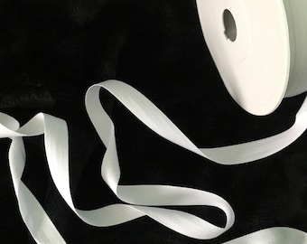 White Cotton Tape for Bunting, tea towels etc.. 13mm Width. Strong Fabric.