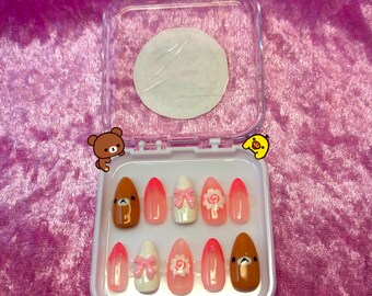 rilakkuma druk op de nagels!