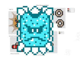 Super Mario Brothers 3 Perler Pattern Pack