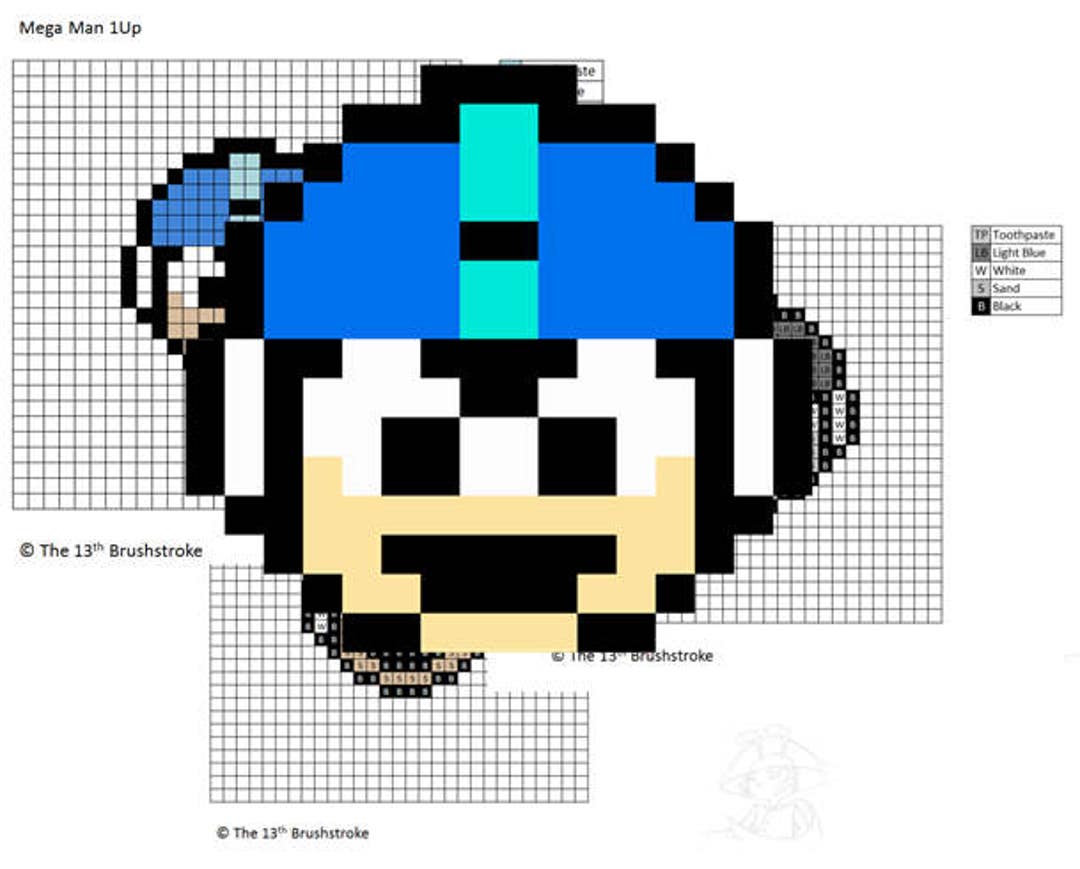 Mega Man Pattern Mega Man Perler Pattern Pack - Etsy