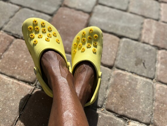 sunflower croc jibbitz