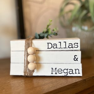 Personalized Book, Family Name Home Decor, Bookish, Book Lover Gift