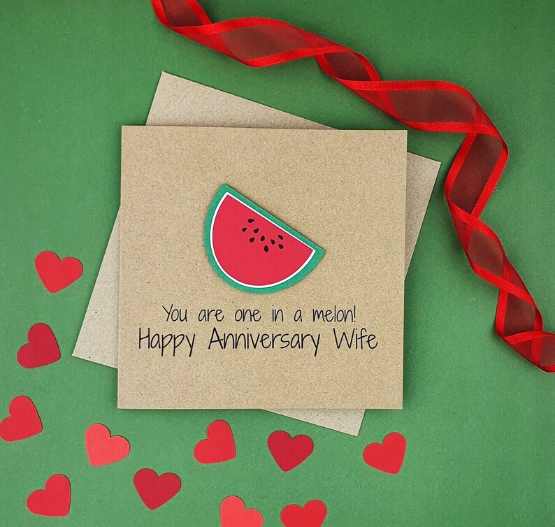4th Anniversary Card Fruit Wedding Anniversary Card Handmade Etsy UK