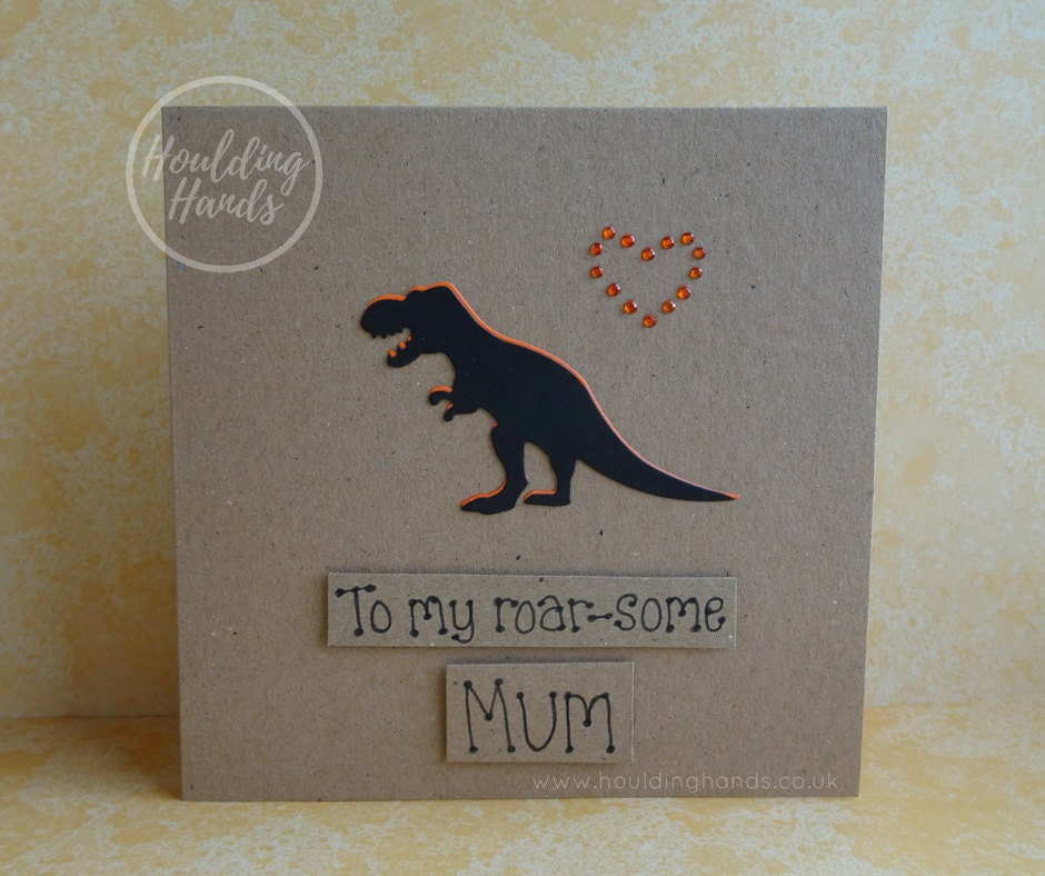 Dinosaur card for Mum Funny card for Mum or Step-Mum | Etsy
