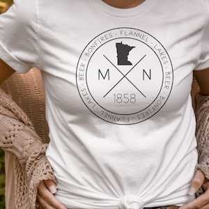 Bonfires Lakes Beer Shirt - Minnesota Bonfires Lakes Beer Shirt - Minnesota