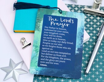 The Lord's Prayer / Aaronic Blessing Prayer Card - Numbers 6:24-26