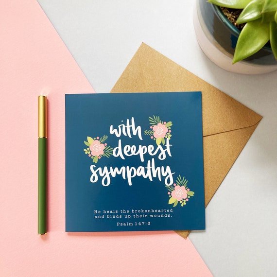 Carte De Condoléances Chrétiennes – Psaume 147