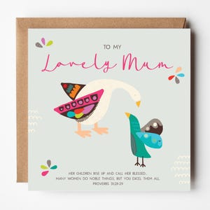 To My Lovely Mum Grußkarte - Christliche Muttertagskarte