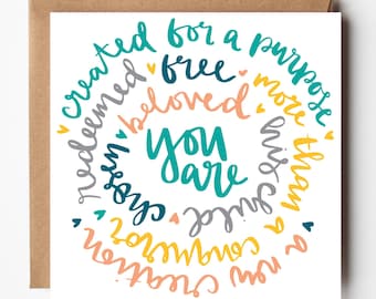 Identity in Christ Card - Christian Encouragement Card