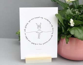 Mourning into Dancing - Christian Bible Art Print - Psalm 30:11