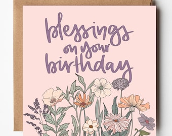 Blessings on Your Birthday - Christian Birthday Card