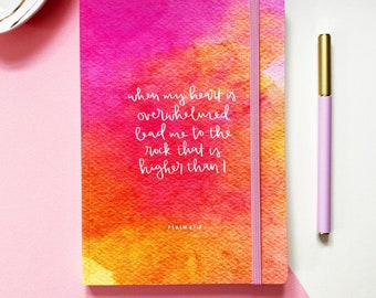 Psalm 61:2 Journal - Lead me to the rock that is higher than I - Christian Journal