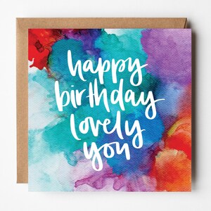 Carte Happy Birthday You