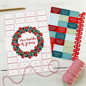 Birth of Jesus Advent Calendar - Christian Advent Calendar