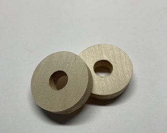 2 Birch Speaker Rings 1" , 3/4 Thick