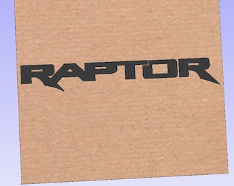 CNC / Laser DXF File Ford Raptor Logo