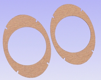 CNC / Laser DXF File 6x9 Plate to 6 1/2 Speaker Vector