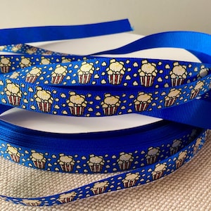 5/8” Movie Theater Popcorn Grosgrain Ribbon By The Yard