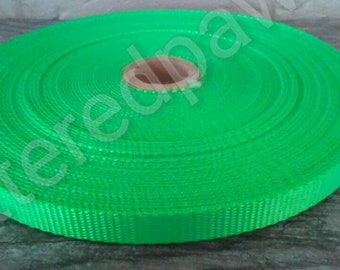 5/8" Hot Lime Heavy Duty Nylon Webbing