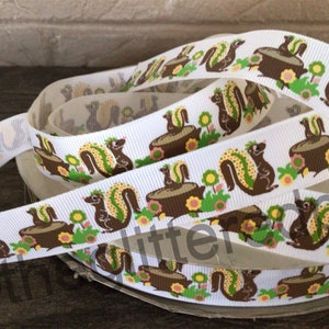 7/8” Woodland Creature Grosgrain Ribbon