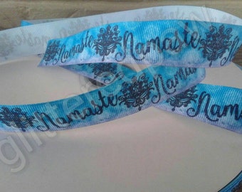 7/8" Namaste Grosgrain Ribbon