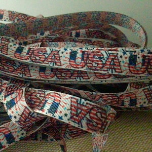 5/8” Patriotic USA Grosgrain Ribbon