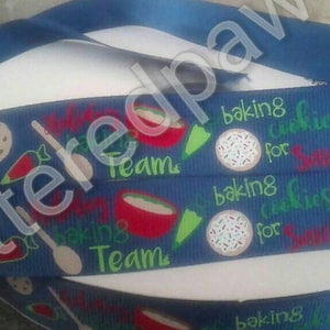 7/8&quot; Christmas Holiday Baking Team Grosgrain Ribbon
