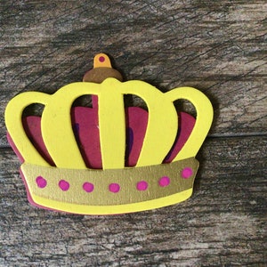 Royal Crown Painted Wood Cut Out